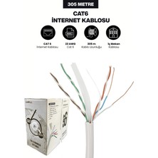 Concord Cat6  Internet Kablosu 23 Awg 305 Metre Iç Mekan Yüksek Hızlı Ağ Kablosu