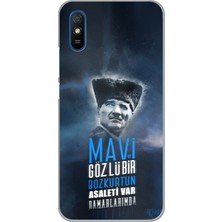 TechTree Redmi 9A Uyumlu Atatürk Temalı Asalet ve Bozkurt Baskılı Silikon Kılıf