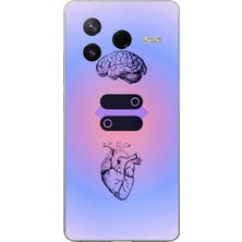TechTree Poco F7 Pro Uyumlu Mantık ve Duygu Temalı Baskılı Silikon Kılıf