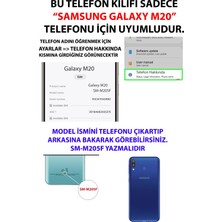 TechTree Samsung Galaxy M20 Uyumlu Mavi Dalgalar Baskılı Silikon Kılıf