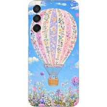 TechTree Samsung Galaxy M15 Uyumlu Çiçek Desenli Uçan Balon Baskılı Silikon Kılıf