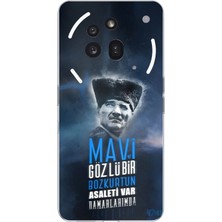 TechTree Nothing Phone (3A) Pro Uyumlu Atatürk Temalı Asalet ve Bozkurt Baskılı Silikon Kılıf