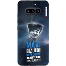 TechTree Nothing Phone (4A) Uyumlu Atatürk Temalı Asalet ve Bozkurt Baskılı Silikon Kılıf