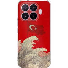 TechTree Xiaomi 17T Pro Uyumlu Ay Yıldız Türk Dalgası Baskılı Silikon Kılıf