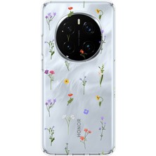 TechTree Honor Magic 7 Pro Uyumlu Minik Kır Çiçekleri Baskılı Silikon Kılıf