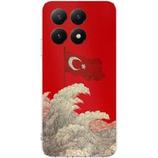TechTree Xiaomi Mi 15T Pro Uyumlu Ay Yıldız Türk Dalgası Baskılı Silikon Kılıf