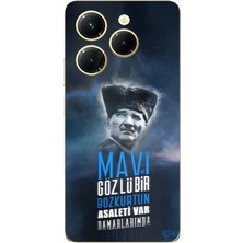 TechTree Infinix Hot 40-40 Pro Uyumlu Atatürk Temalı Asalet ve Bozkurt Baskılı Silikon Kılıf