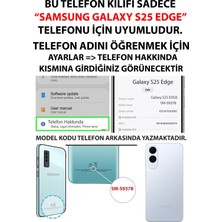 TechTree Samsung Galaxy S25 Edge Uyumlu Mavi Dalgalar Baskılı Silikon Kılıf