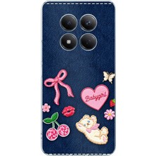 TechTree Redmi Note 15 Pro 4g Uyumlu Bebek Kız Jean Kot Baskılı Silikon Kılıf