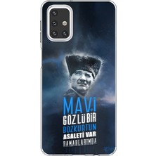 TechTree Samsung Galaxy M31S Uyumlu Atatürk Temalı Asalet ve Bozkurt Baskılı Silikon Kılıf
