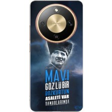 TechTree Honor Magic 8 Lite Uyumlu Atatürk Temalı Asalet ve Bozkurt Baskılı Silikon Kılıf