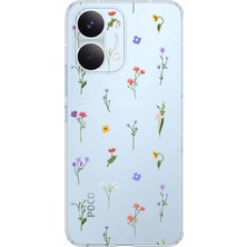 TechTree Poco X8 Pro Max Uyumlu Minik Kır Çiçekleri Baskılı Silikon Kılıf