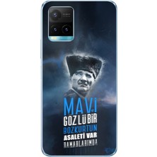 TechTree Vivo Y21S/Y33S/Y32 Uyumlu Atatürk Temalı Asalet ve Bozkurt Baskılı Silikon Kılıf