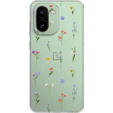TechTree Oneplus 15R Uyumlu Minik Kır Çiçekleri Baskılı Silikon Kılıf