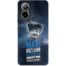 TechTree Realme 12 Lite Uyumlu Atatürk Temalı Asalet ve Bozkurt Baskılı Silikon Kılıf