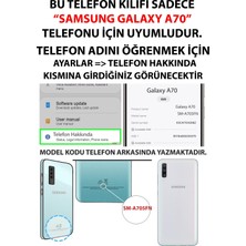 TechTree Samsung Galaxy A70 Uyumlu Mavi Dalgalar Baskılı Silikon Kılıf