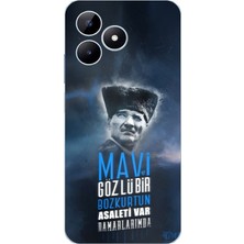 TechTree Realme Note 50 Uyumlu Atatürk Temalı Asalet ve Bozkurt Baskılı Silikon Kılıf