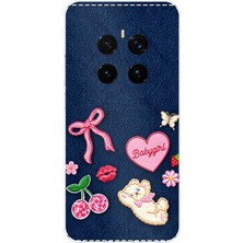 TechTree Honor Magic 7 Pro Uyumlu Bebek Kız Jean Kot Baskılı Silikon Kılıf