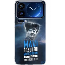 TechTree Xiaomi 17 Pro Max Uyumlu Atatürk Temalı Asalet ve Bozkurt Baskılı Silikon Kılıf