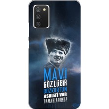 TechTree Samsung Galaxy A02S Uyumlu Atatürk Temalı Asalet ve Bozkurt Baskılı Silikon Kılıf