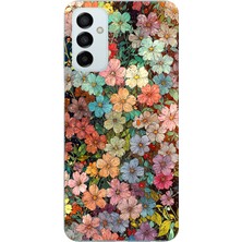 TechTree Samsung Galaxy M14 Uyumlu Vintage Botanik Çiçek Bahçesi Baskılı Silikon Kılıf