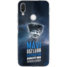 TechTree Redmi Note 7-7 Pro Uyumlu Atatürk Temalı Asalet ve Bozkurt Baskılı Silikon Kılıf