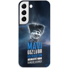 TechTree Samsung Galaxy S22 Uyumlu Atatürk Temalı Asalet ve Bozkurt Baskılı Silikon Kılıf