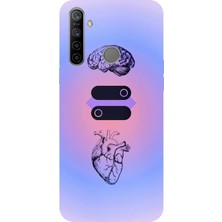 TechTree Realme 5i - 6i - C3 Uyumlu Mantık ve Duygu Temalı Baskılı Silikon Kılıf