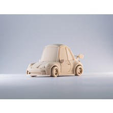 DIRITECH3D Tooned Modern 3'lü Kit Card Seti - Porsche 911 Turbo, Semi Truck ve Tesla