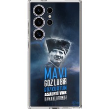 TechTree Samsung Galaxy S24 Ultra Uyumlu Atatürk Temalı Asalet ve Bozkurt Baskılı Silikon Kılıf