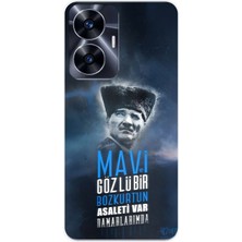 TechTree Realme C55 Uyumlu Atatürk Temalı Asalet ve Bozkurt Baskılı Silikon Kılıf