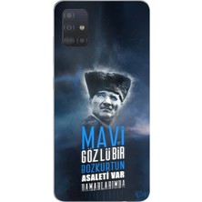 TechTree Samsung Galaxy A51 Uyumlu Atatürk Temalı Asalet ve Bozkurt Baskılı Silikon Kılıf