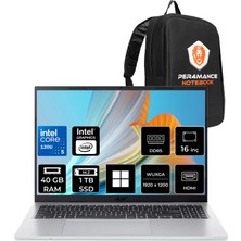 Acer Aspire Go Intel Core 5 120U 40GB Ram 1tb SSD 16" Wuxga (1920X1200) WIN11 Home NX.JSAEY.002P327 Taşınabilir Bilgisayar + Per4 Çanta