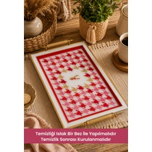 Enza Modern Çay Kahve Kahvaltılık ve Sunum Tepsisi 48X29 cm