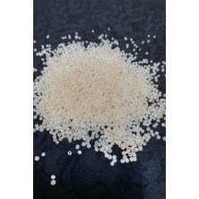 Serhat Aksesuar ve El İşçiliği Kristal Krem (11/0) 2 mm Kum Boncuğu 100 gr