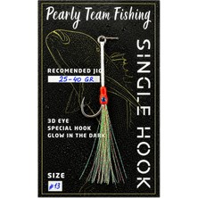 Pearly Team Fishing - Sıngle Hook ( 25GR - 40GR ) Yeşil