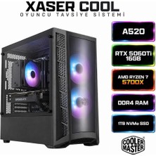 Xaser Cool X110 Ryzen 7 5700X 16GB Ram 1tb M.2 Nvme SSD 16GB RTX5060TI Masaüstü Oyuncu Bilgisayarı