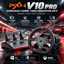 Pxn V10 Pro Direksiyon Seti Kablolu PS4 Uyumlu Çoklu Platformlar İçin Yüksek Hassasiyetli Kontrol