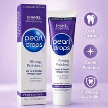 Pearl Drops Strong Polished — Leke Çıkarıcı Beyazlatıcı Diş Macunu ,Güçlü Parlatıcı, Diş Minesini Korur, Plak Giderici 75 ml
