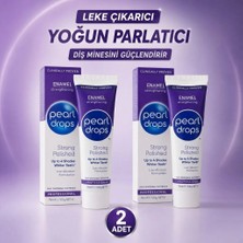 Pearl Drops Strong Polished -2 Adet- Leke Çıkarıcı Beyazlatıcı Diş Macunu ,Güçlü Parlatıcı, Diş Minesini Korur 75 ml