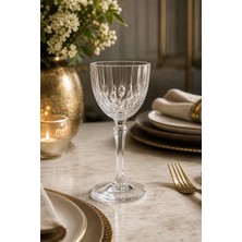Kristal Market El Yapımı Damla Kesme Kristal Ayaklı Kadeh 165CC