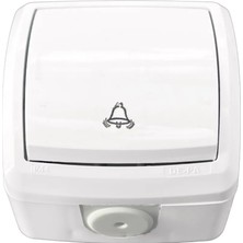 De-Pa 82000 Nemliyer Sıvaüstü Light Anahtar Beyaz 10A 220-250V