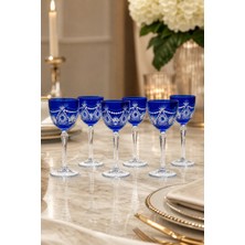 Kristal Market Ay Yıldız Desenli Kesme Kristal Kadeh 165CC