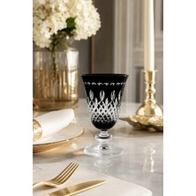 Kristal Market El Imalatı Royal Renkli Lüks Ayaklı Su Meşrubat Bardağı 280ML