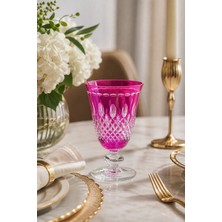 Kristal Market Royal Renkli Lüks Ayaklı Su Meşrubat Bardağı 280ML