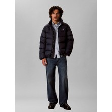 Calvin Klein Jeans Lacivert Erkek Mont LV04RG515GCEF Ls Nylon Zıp Off Hoo