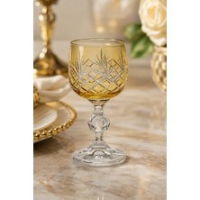 Kristal Market Bohemia Kristal Püskül Desenli Kristal Ayaklvıkahve Yanı Lüks BARDAKV150ML
