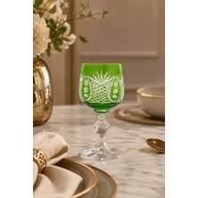 Kristal Market Ananas Desenli Kristal Ayaklı Lüks Bardak