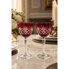Kristal Market Kristal Ayaklı Püskül Desenli Lüks Kadeh
