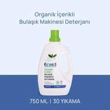 Ecos3 Organik İçerikli Bulaşık Makinesi Deterjanı 750ml 30 Yıkama Sıvı Formda